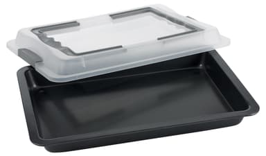 Funktion w/lid Frying dish 42 x 29 cm Grey