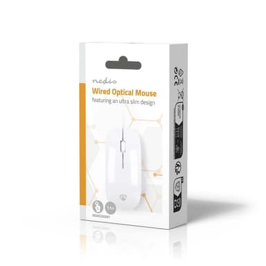 Nedis Mus | Wired | 1000 dpi | Antall knapper: 3 | Both Handed