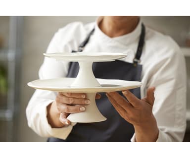 Blomsterbergs Cake stand Dia. 30 x 10 cm White
