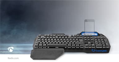 Nedis Wired Gaming Keyboard | USB | Mekaniske Nøkler | RGB | French | FR Layout | USB-Strøm | Strømkabel lengde: 1.70 m | Gaming