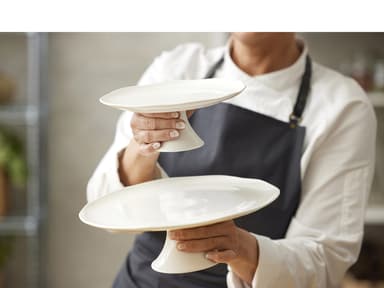 Blomsterbergs Cake stand Dia. 30 x 10 cm White