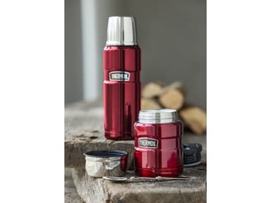 Vacuum flask 470 Dark Red Stainless steel