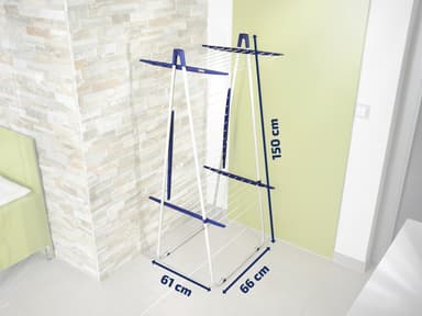 Leifheit Pegasus Tower 190 Tørrestativ hvid/blå
