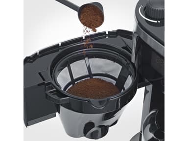 Grinding coffee machine Steel/Black