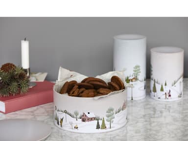 Bastian Vinter Cookie tin Dia 10 x 14.5 cm Woodrose