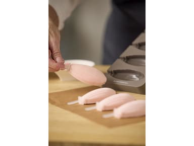Blomsterbergs Madeleine Popsicle mould with 4 pcs Latte