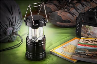 Goobay LED-campinglampe High Bright 250 uttrekkbar, kompakt design, veldig lyssterk, kjølig hvit (6800 K)