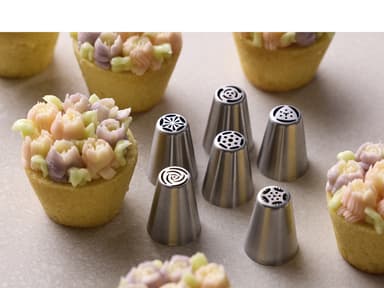 Blomsterbergs Flower Icing tip set 6 pcs Steel
