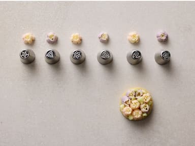 Blomsterbergs Flower Icing tip set 6 pcs Steel