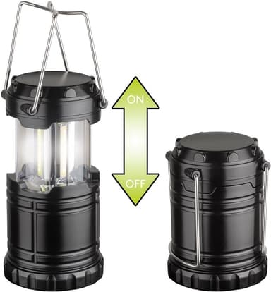 Goobay LED-campinglampe High Bright 250 uttrekkbar, kompakt design, veldig lyssterk, kjølig hvit (6800 K)