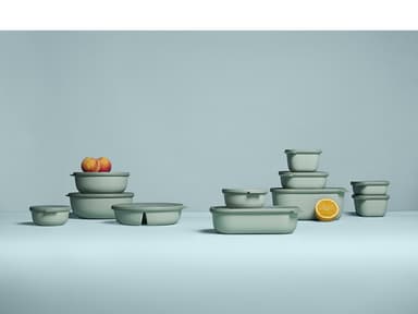 Mepal Rektangulær bolle m/lokk Nordic sage