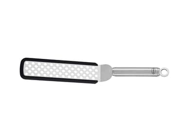 Rösle Spatula with holes and bent 32 x 5 cm Steel/Black