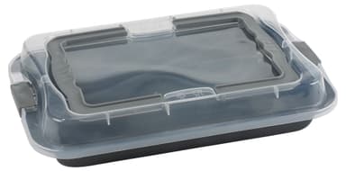 Funktion w/lid Frying dish 36,0 x 23 cm Grey