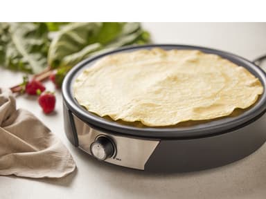 Blomsterbergs Crepe pan Dia. 38 1500 watt Black/Steel