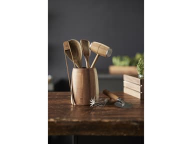 HOLM Utensil holder Dia 13 x 17 cm Acacia wood