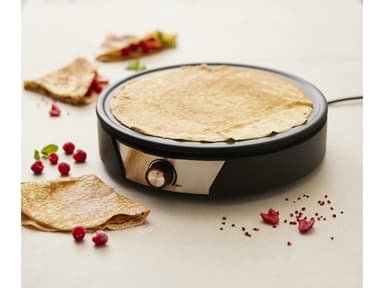Blomsterbergs Crepe pan Dia. 38 1500 watt Black/Steel