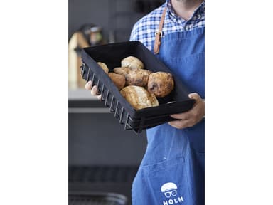 HOLM Bread Basket 40 x 25 x 10 cm Black