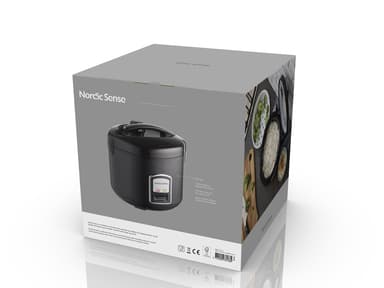 Nordic Sense Rice cooker 1.8 liter Black