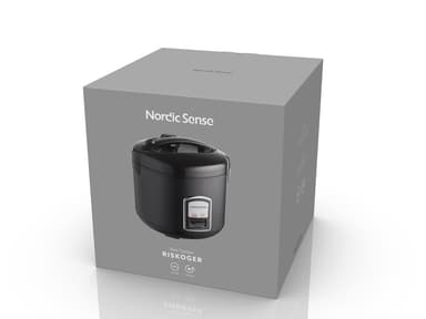 Nordic Sense Rice cooker 1.8 liter Black