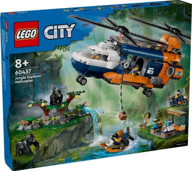 LEGO City Jungelutforskerens helikopter-baseleir 60437