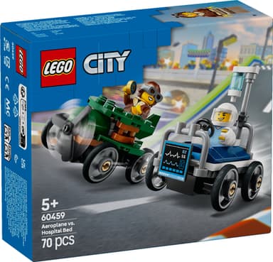 LEGO City Racerbilpakke flybil mot sykesengbil 60459