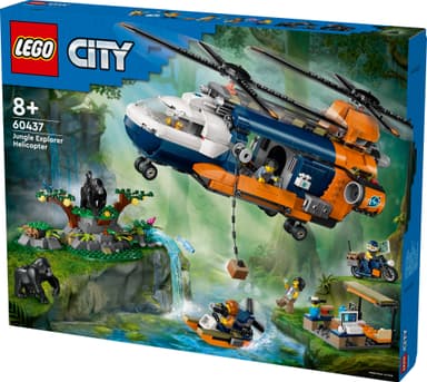 LEGO City Jungelutforskerens helikopter-baseleir 60437