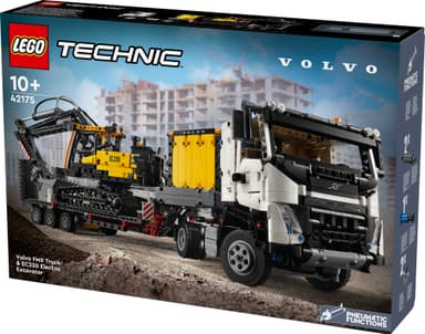 LEGO Technic Volvo FMX-trailer og EC230 el-gravemaskin 42175