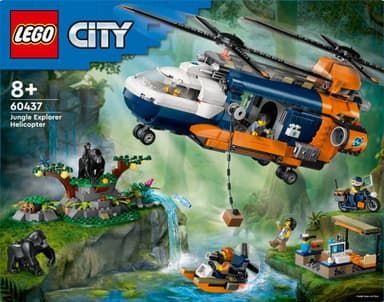LEGO City Jungelutforskerens helikopter-baseleir 60437
