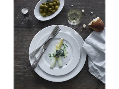 Pillivuyt Sancerre plate flat Dia 22 cm White