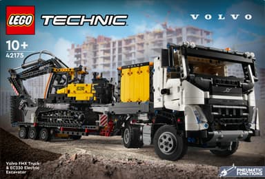 LEGO Technic Volvo FMX-trailer og EC230 el-gravemaskin 42175