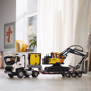 LEGO Technic Volvo FMX-trailer og EC230 el-gravemaskin 42175