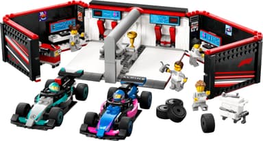 LEGO City F1-verksted med Mercedes-AMG og Alpine 60444