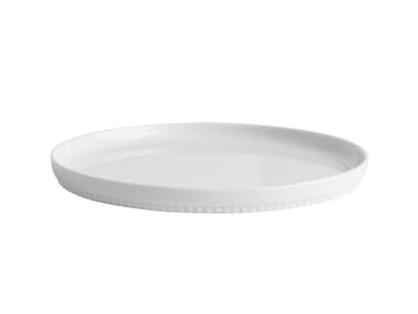Pillivuyt Tallerken flat rett kant Hvit