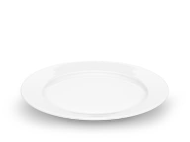 Pillivuyt Sancerre plate flat Dia 24 cm White