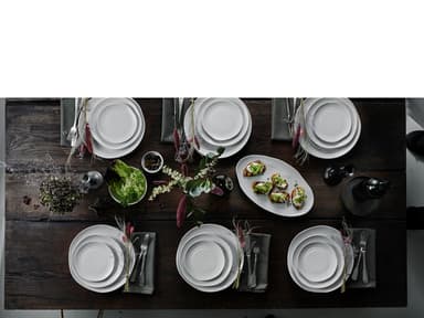 Pillivuyt Boulogne plate flat Dia 16,5 cm White