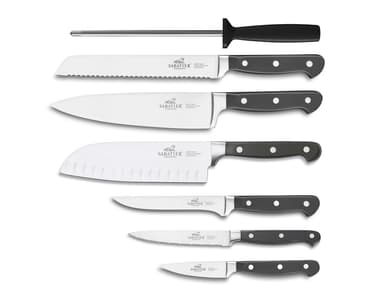 Sabatier Pluton Knife set 7 parts Steel/Black