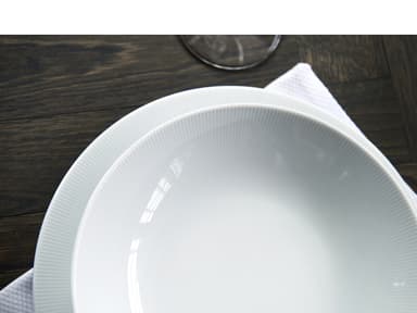 Pillivuyt Eventail Bowl Dia 23 cm 0.8 liter White
