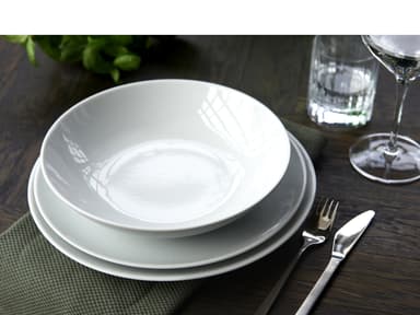 Pillivuyt Eventail Plate flat Dia 26.5 cm White