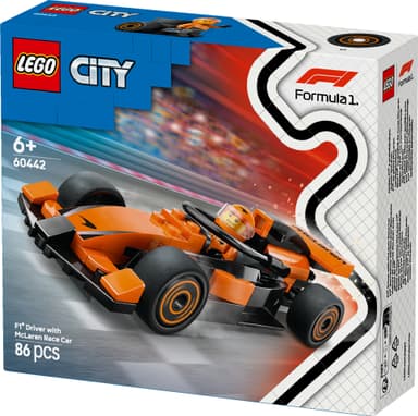 LEGO City F1-fører med McLaren-racerbil 60442