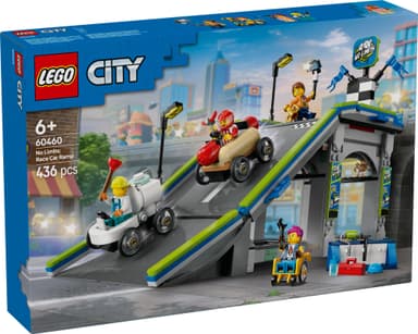 LEGO City Grenseløs action: Racerbilbane med rampe 60460
