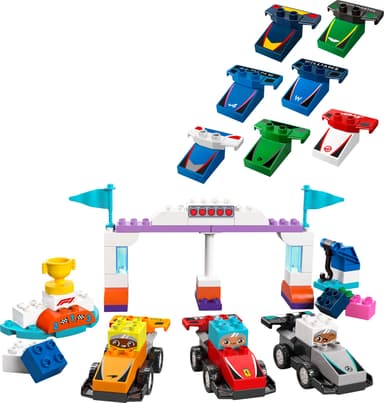 LEGO DUPLO Town F1 Team med racerbiler og sjåfører 10445