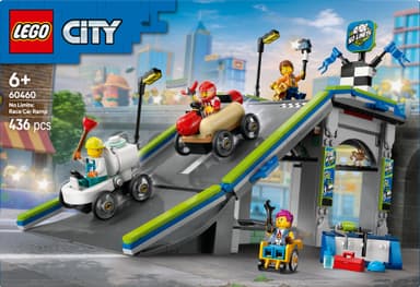 LEGO City Grenseløs action: Racerbilbane med rampe 60460