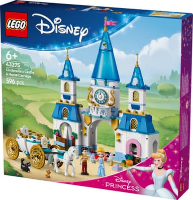 LEGO Disney Princess Askepotts slott og hestetrukne vogn 43275