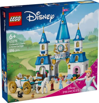 LEGO Disney Princess Askepotts slott og hestetrukne vogn 43275