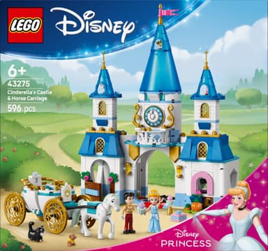 LEGO Disney Princess Askepotts slott og hestetrukne vogn 43275