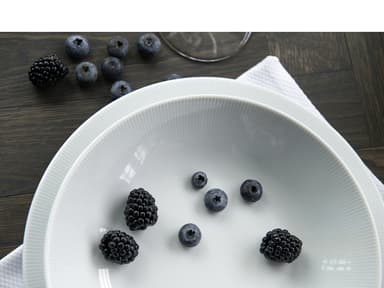 Pillivuyt Eventail Bowl Dia 23 cm 0.8 liter White