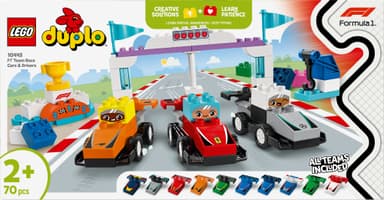 LEGO DUPLO Town F1 Team med racerbiler og sjåfører 10445