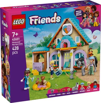 LEGO Friends Dyreklinikk med hest og kjæledyr 42651
