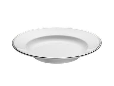 Pillivuyt Bistro plate deep Dia 23 cm White/Platinum