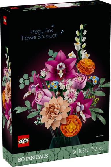 LEGO Botanicals Vakker bukett med rosa blomster 10342